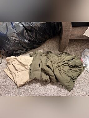 CQR Bundle Men's Long Sleeve Military Green & Khaki Shirts